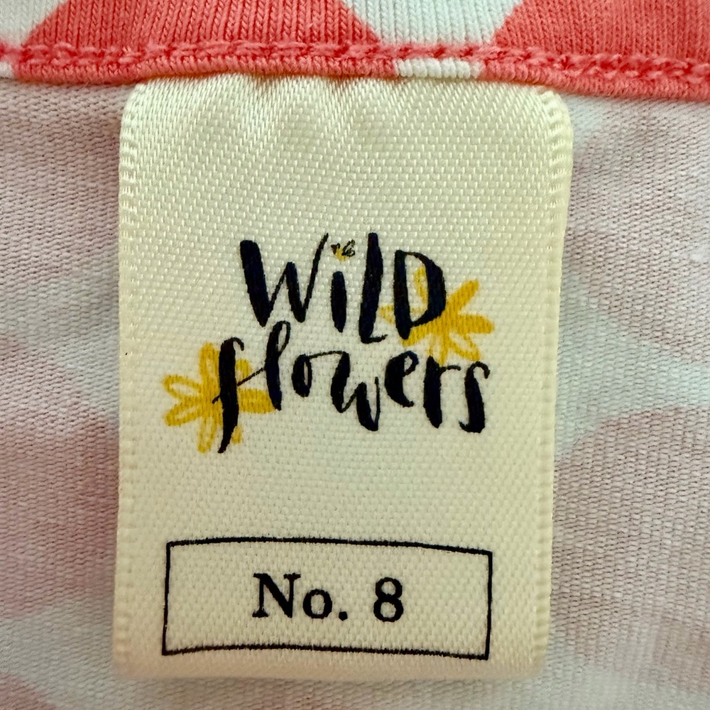 Wildflowers Best Day Ever Best In Show Ballet Top 8 Pink Dot Green Floral Dogs - Picture 7 of 8